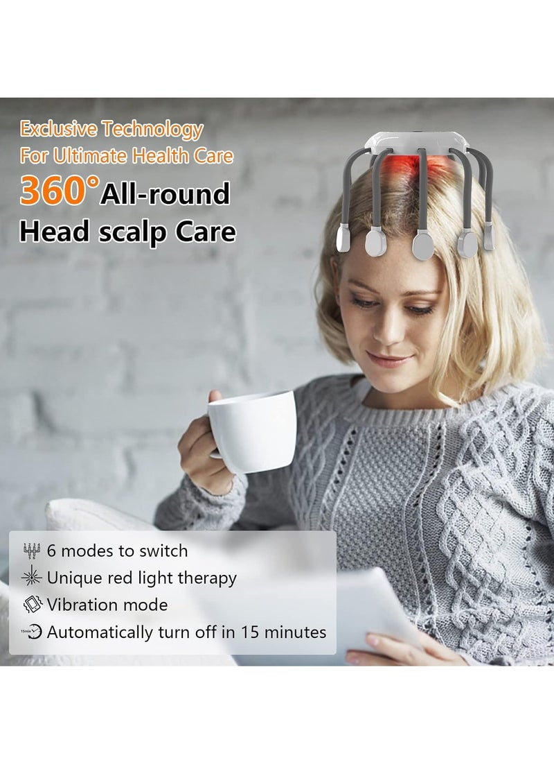RATSAW - Multidimensional Head Massage Claws 10 Arrays of 360-Degree Point Distribution with 6 Adjustable Modes Electric Scalp Massager That Can Promote Hair Growth Relieve Stress Ideal Gift for Both Men and - Image 1