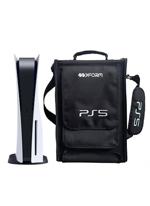 Protective Shoulder Bag for Playstation 5 Game Console Storage Bag Travel Carrying Case for PS5 Portable Zipper Pouch Shoulder Bag