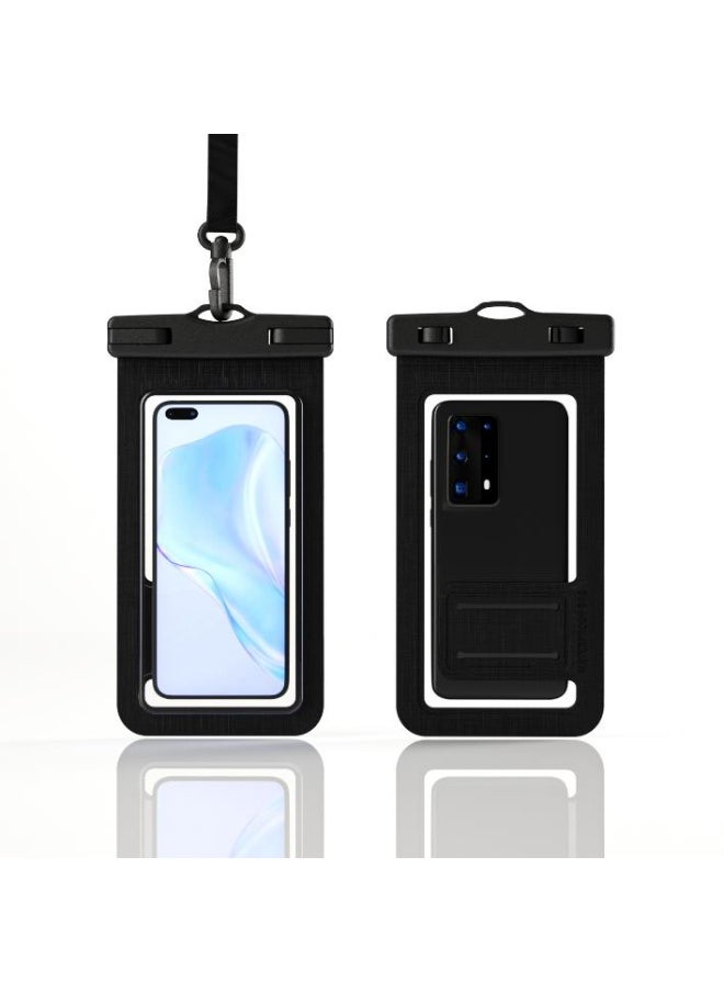 Golden Waterproof Phone Pouch,IPX8 Waterproof Phone Case for Swimming,Underwater Phone Case for iPhone 15/14/13/12 Mini/Pro/Pro MAX/11/XS/XR/8 Plus/7 Plus,Samsung Galaxy Note,Huawei (2 pieces)  - Image 1