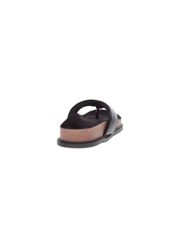 بيرا ريو Beira Rio Ladies Flat Sandals Black | Made In Brazil