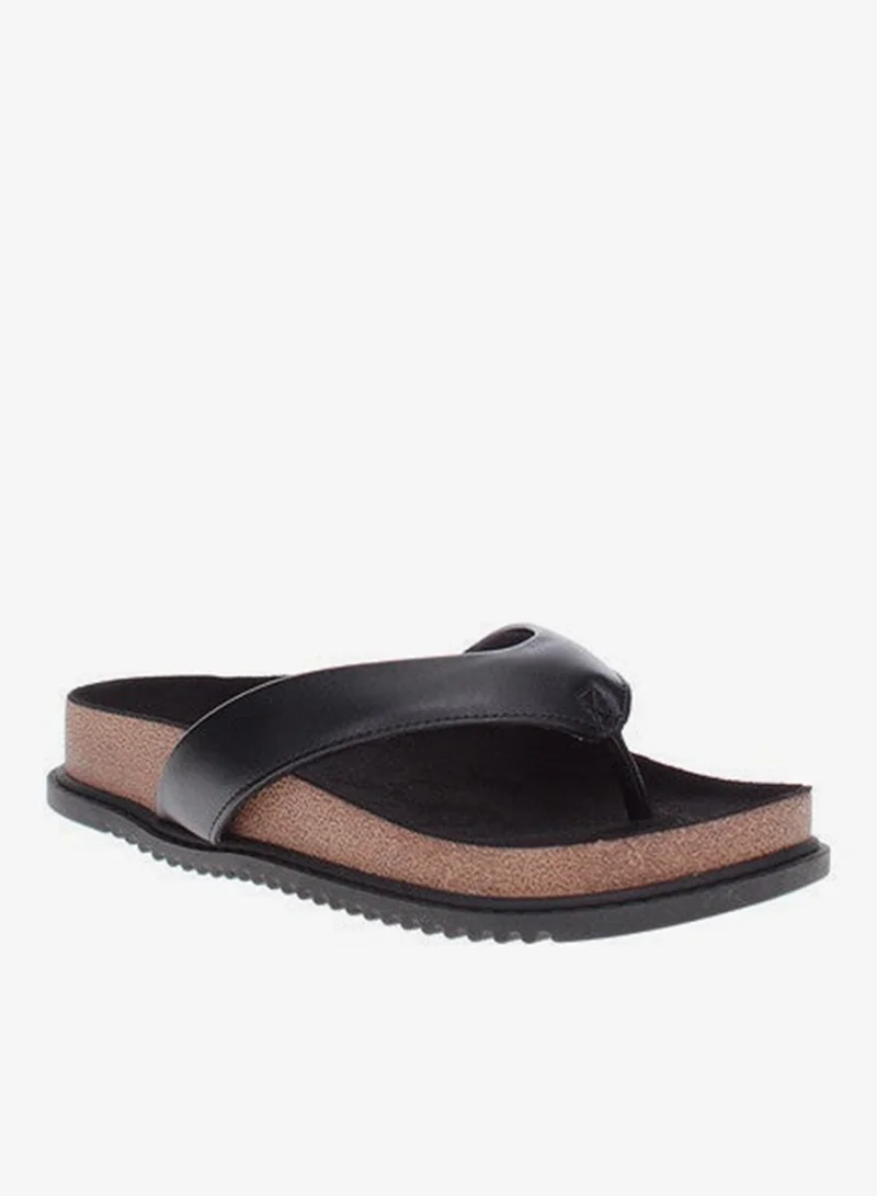 Beira Rio  Beira Rio Ladies Flat Sandals Black | Made In Brazil for Women | Best Price UAE