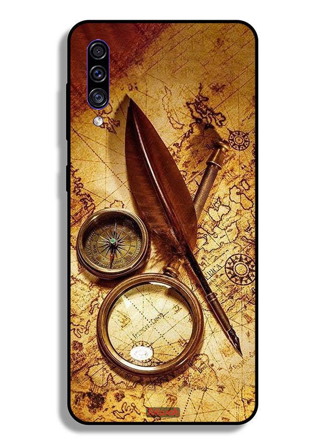 Tolwak Samsung Galaxy A30s Protective Case Cover Vintage Compass - Image 1