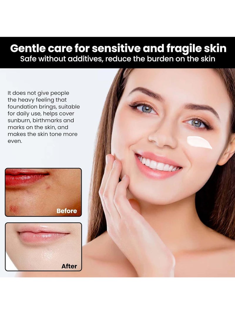 EELHOE Tone Up Cream Magic Foundation Cream with Collagen and Hyaluronic Acid, Moisturizing and Even Skin Tone, Natural Color Foundation for All Skin Types (30ml) - Image 4