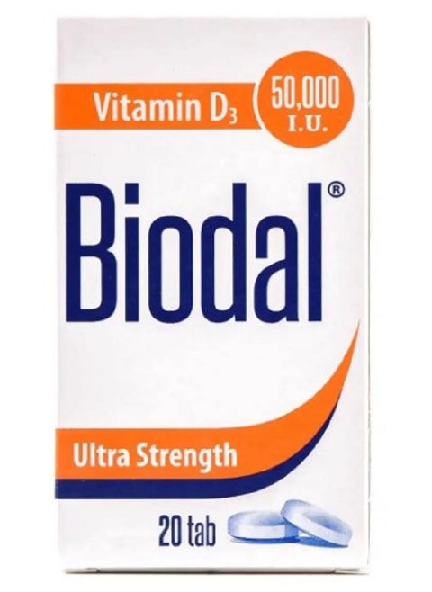 Biodal 50.000 Iu Vitamin D3 20 Tab