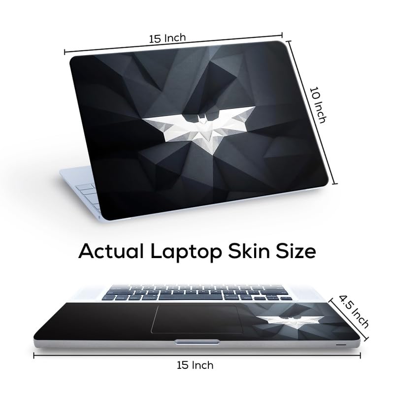 Inkykart Design 11 Top+Wrist Pad Vinyl Laptop Skin/Sticker/Cover for 15 to 15.6 Inches Laptops Laminated-Removable-HD Quality Compatible for Hp-Dell-Sony-Lenovo-Asus etc.(15x10 Inches) - Image 4