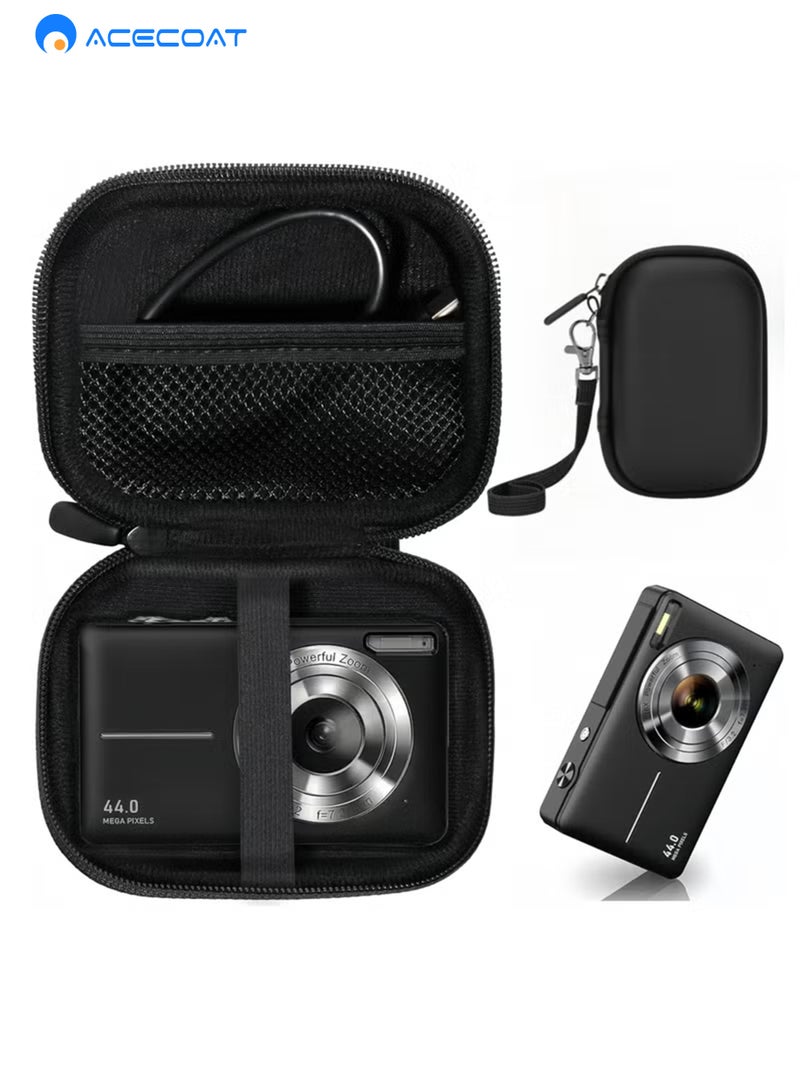 ACECOAT Camera Case for Digital Camera FHD 1080P ，SD Card Storage Travel Carry Cute Case Bag Small - Image 1