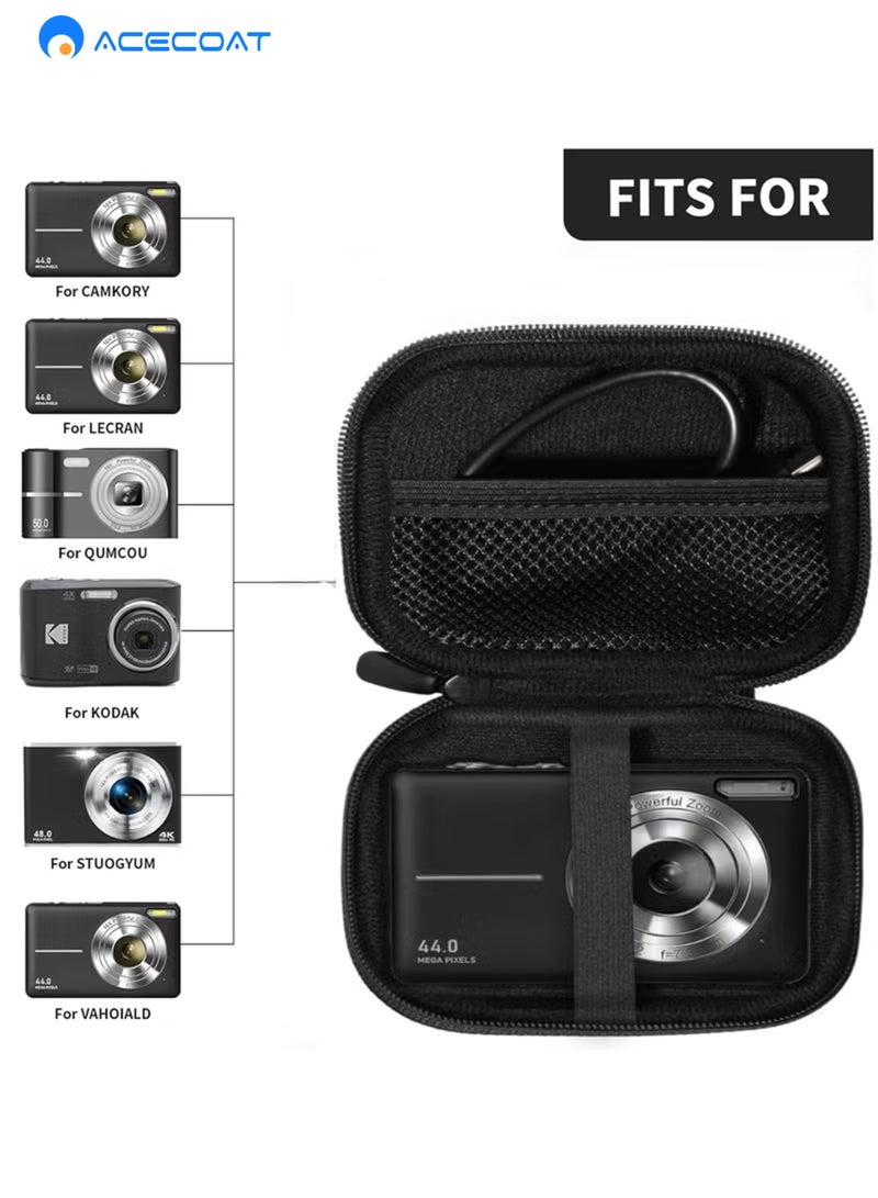 ACECOAT Camera Case for Digital Camera FHD 1080P ，SD Card Storage Travel Carry Cute Case Bag Small - Image 2