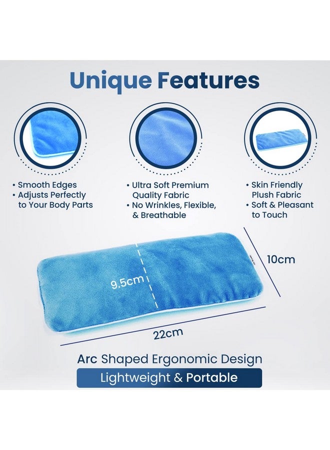 دي آر تراست وسادة العين من ملح الهيمالايا الساخن والبارد من دكتور تراست يو إس إيه | قناع العين | عبوة العين لتخفيف الألم والالتهاب والإجهاد - 323 (أزرق) - Image 2