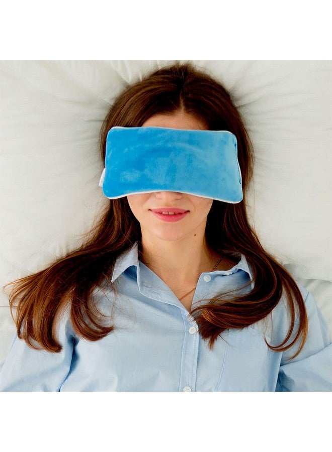 دي آر تراست وسادة العين من ملح الهيمالايا الساخن والبارد من دكتور تراست يو إس إيه | قناع العين | عبوة العين لتخفيف الألم والالتهاب والإجهاد - 323 (أزرق) - Image 1