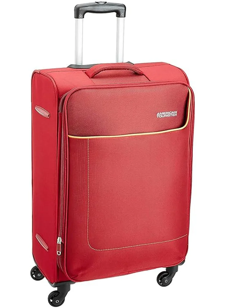 AMERICAN TOURISTER Jamaica Spinner 80 cm Maroon Luggage with TSA Lock Durable Lightweight Travel Suitcase with 4 Spinner Wheels