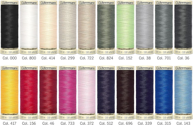 Gtermann Gutermann Thread Set: Sew-All: 100m: Pack of 20, Assorted - Image 4