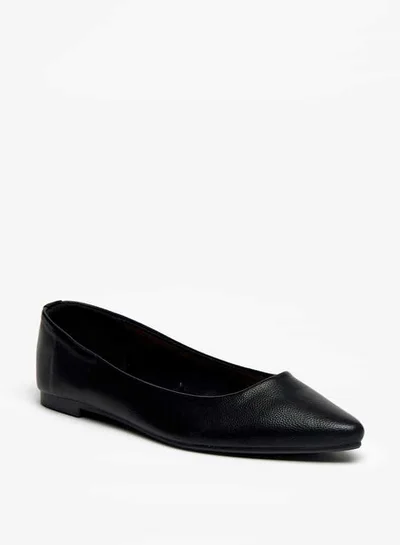 Flora Bella By Shoexpress Women Solid Slip-On Pointed Toe Ballerina Shoes
