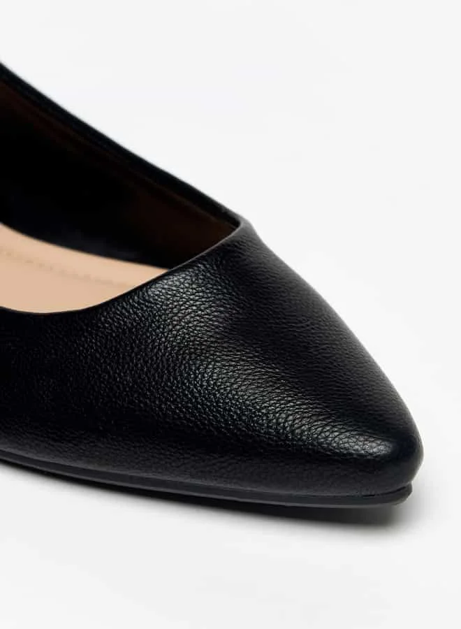 Flora Bella By Shoexpress Women Solid Slip-On Pointed Toe Ballerina Shoes
