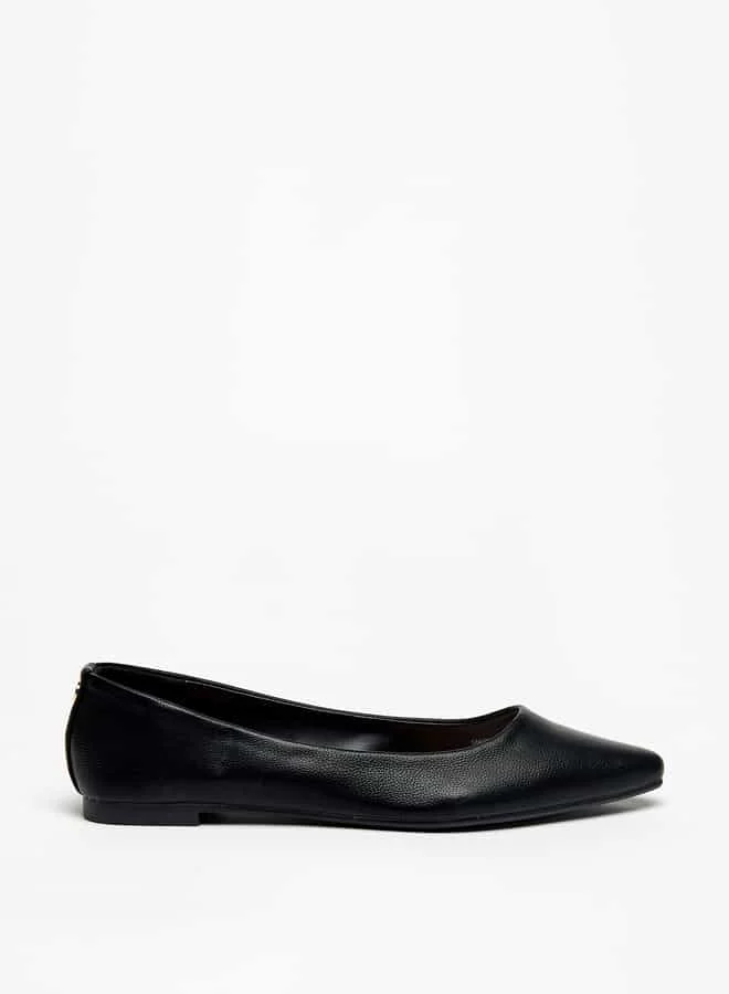 Flora Bella By Shoexpress Women Solid Slip-On Pointed Toe Ballerina Shoes