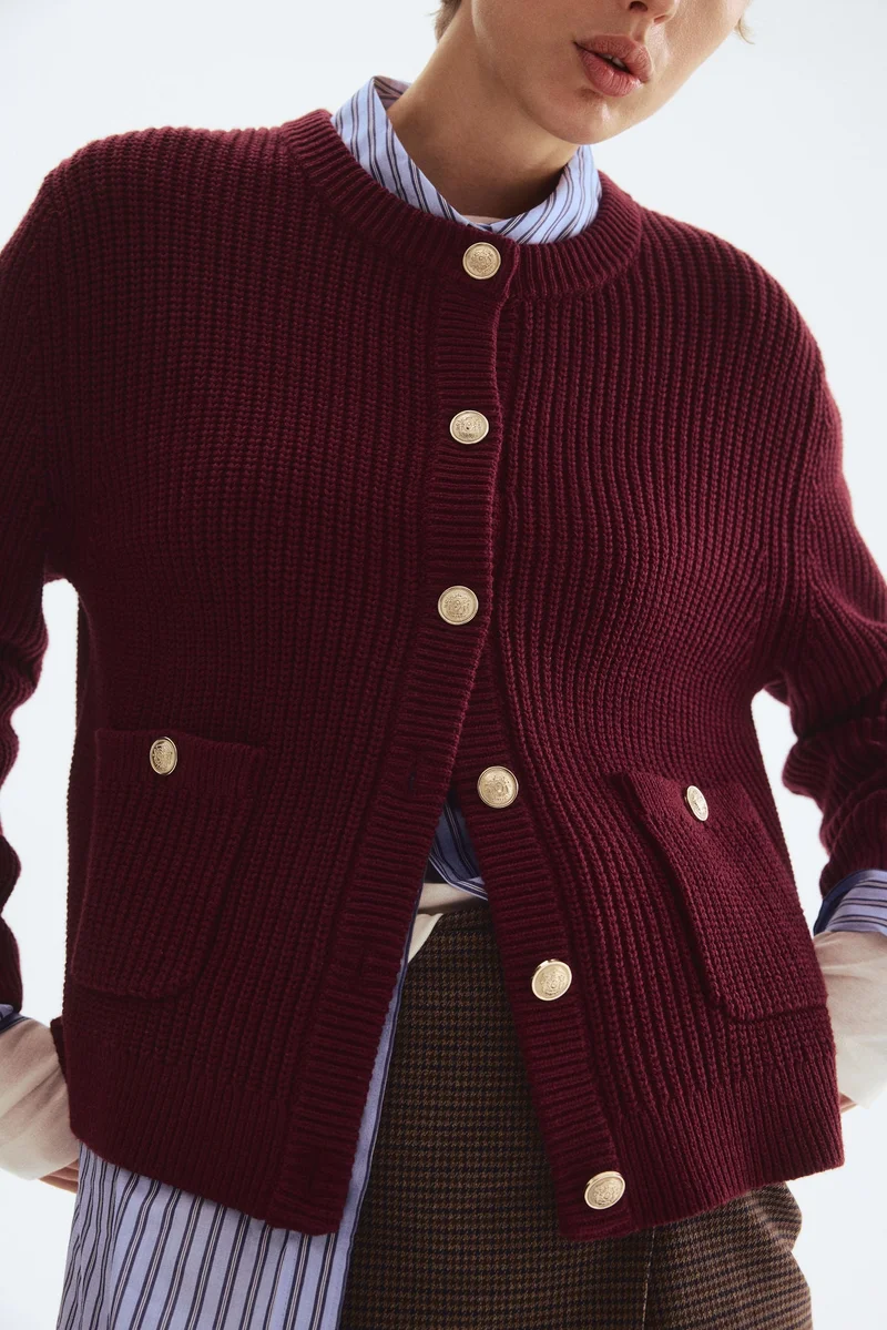 H&M Rib-knit cardigan