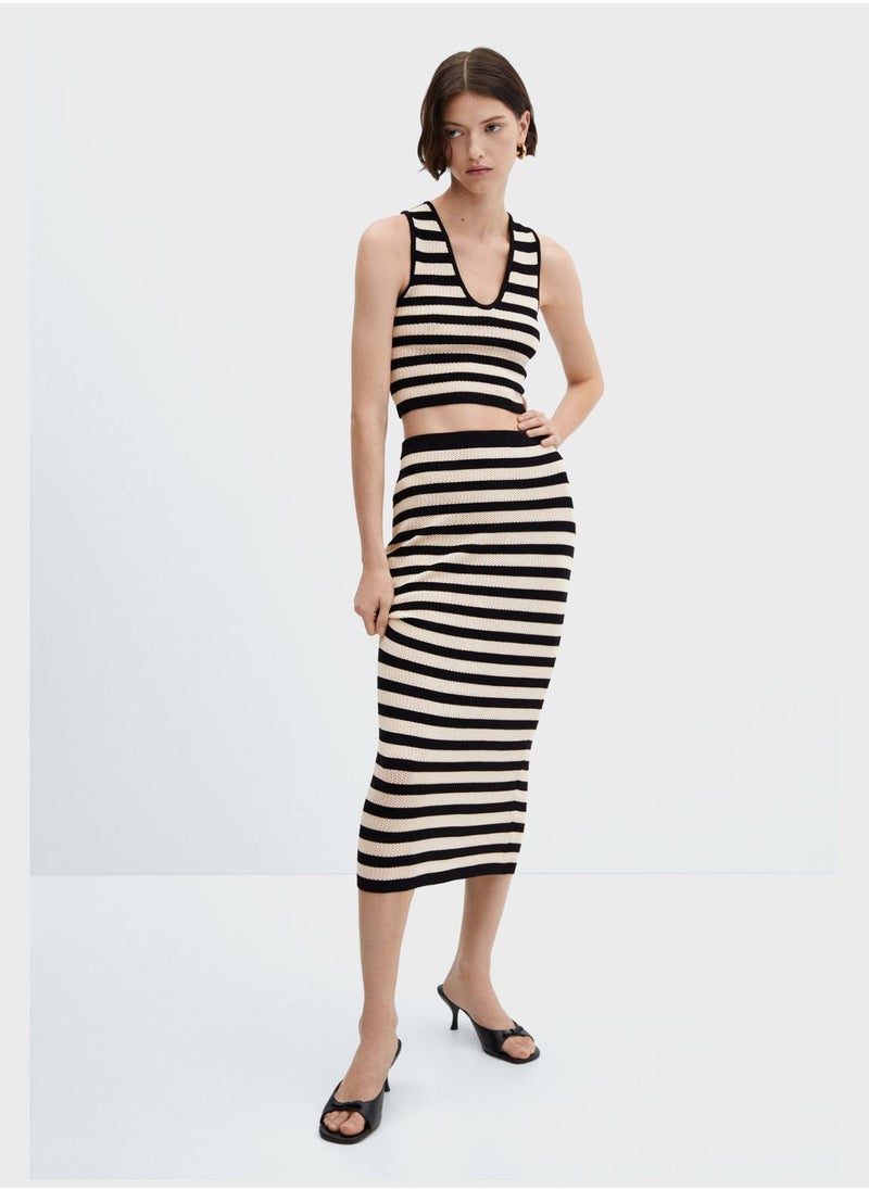 MANGO High Waist Bodycon Skirt  - Image 4