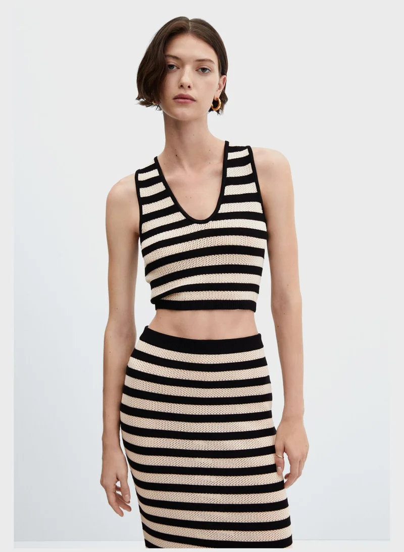 MANGO High Waist Bodycon Skirt