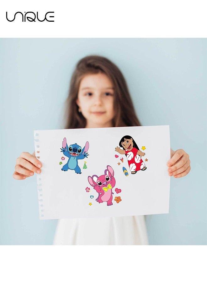 Unique 8 Pieces Stitch Face Sticker Making - DIY Face Stickers Party Stickers Game Birthday Party Gifts for Kids Gifts - Image 4