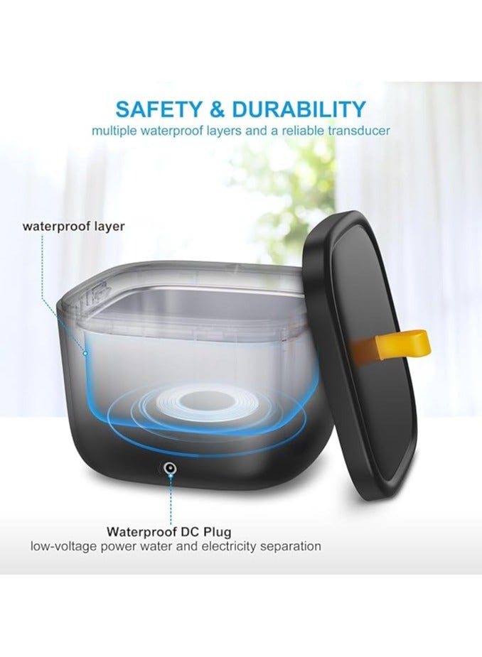 Ultrasonic Cleaner for Retainer  Invisalign Denture Mouth Guard  Aligner Toothbrush Head 43kHz 255ML Newly Upgraded Ultrasonic Retainer Cleaner Machine UV Ultrasonic Jewelry Cleaner - Image 3