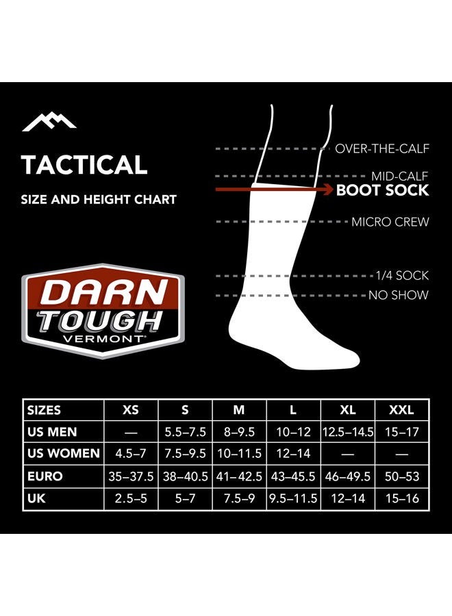 Darn Tough Tough Vermont Tactical Midweight Boot Sock (Style #T4021) - Foliage Green, Large - Image 4