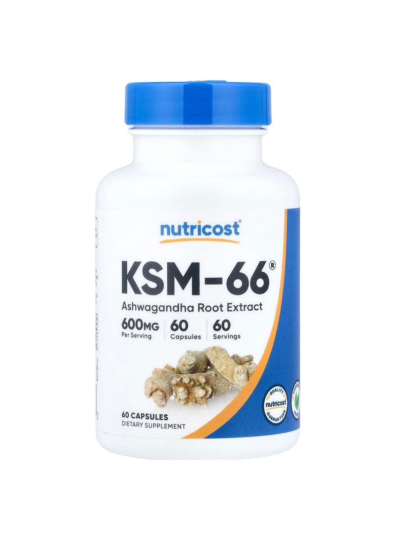 Nutricost KSM-66®, Ashwagandha Root Extract, 60 Capsules