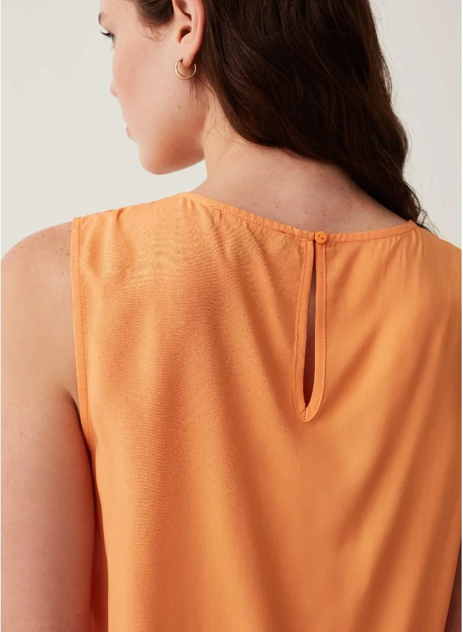 Ovs Sleeveless blouse with pleating