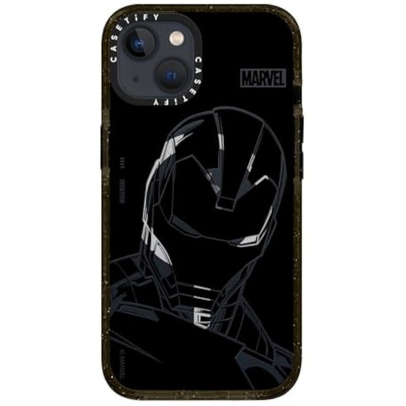 Casetify Impact iPhone 13 Case 【Iron Man Co-Lab / 6.6ft Drop Protection/Compatible with Magsafe】 - Iron Man - Black - Clear Black - Image 4