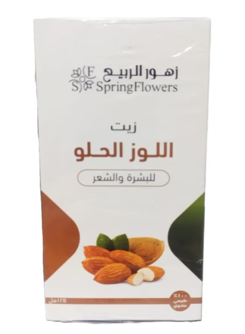 Spring Flowers Sweet Almond Oil for Skin and Hair 125ml - Image 2
