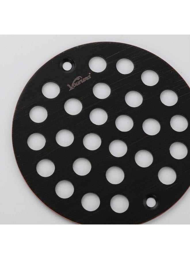 vouruna 4-Inch Screw-In Shower Strainer Drain Cover Replacement Floor Strainer (oil rubbed bronze) - Image 4