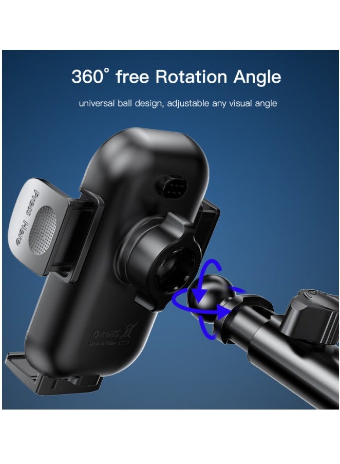 Yesido Phone Holder|15W Fast Charging Wireless Car Charger|360 Degree Rotating Air Vent C197 - Image 2