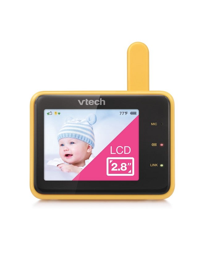 vtech مراقب الأطفال VTech RM2701 بحجم 2.8 بوصة (يتطلب كاميرا RM9751 WiFi للتشغيل) مراقبة عن بُعد، ضوء ليلي، أصوات مهدئة وأغاني مهدئة، جهاز اتصال ثنائي الاتجاه، مستشعر درجة الحرارة، رؤية ليلية - Image 1