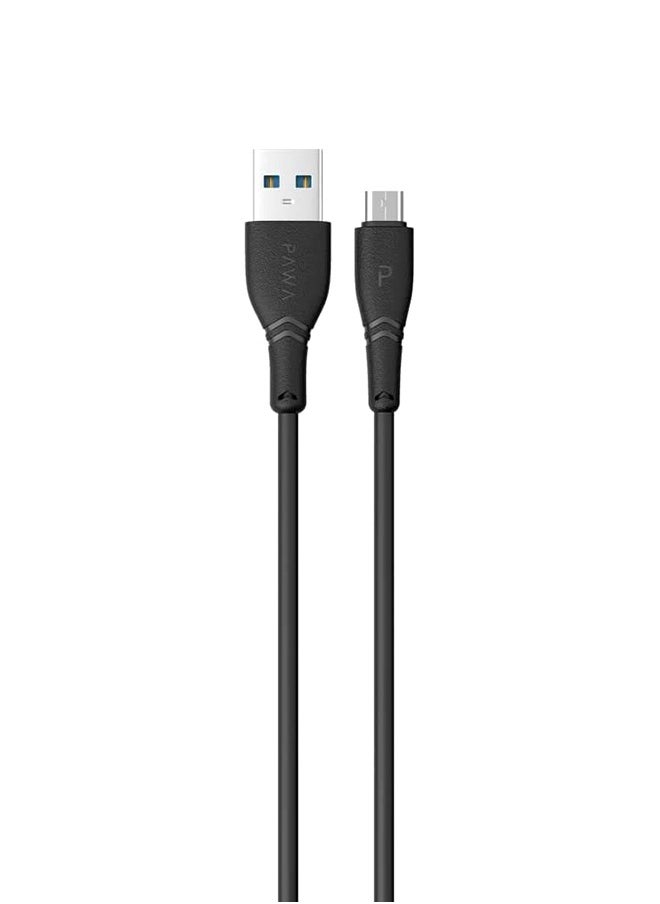 Pawa - Auto-ID Wall Charger 2.4A UK with Micro USB Cable / Portable & Elegant / Saturated and secure / Mostly compatible / Fast Charger - Black - Image 1