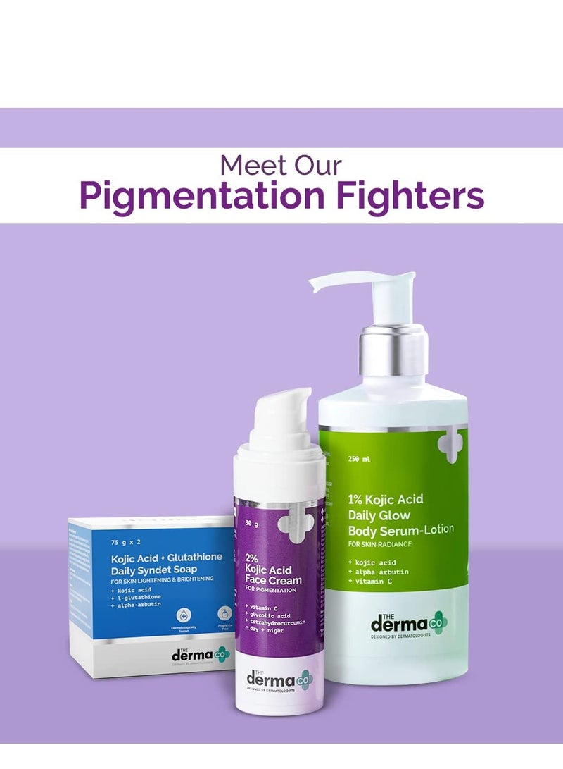 The Derma Co 2% Kojic Acid Face Serum with 1% Alpha Arbutin & Niacinamide for Dark Spots And Pigmentation - 10 ml
