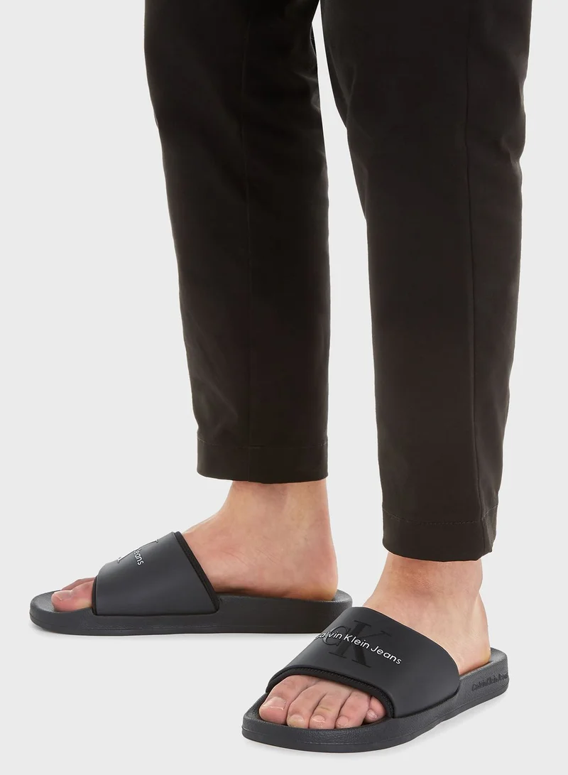 CALVIN KLEIN Monogram Slides