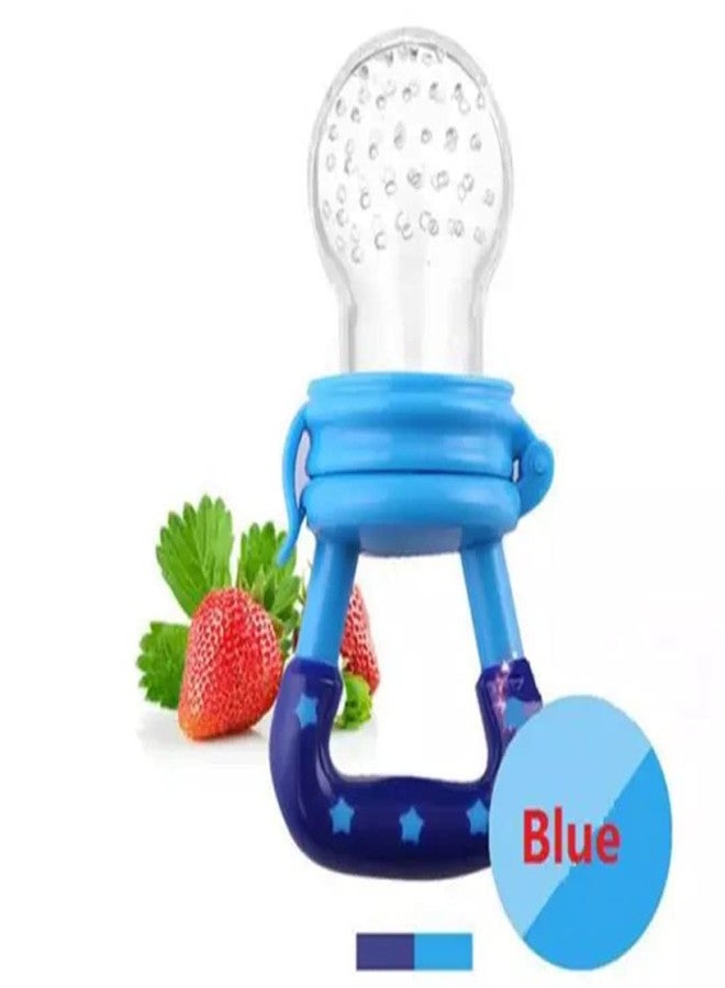 Krido Baby Food Spoon Feeder Bottle for Infants, Soft Spoon for Semi Solid Feeding, Portable & Lightweight Baby Feeder, Set of 3 (Blue) - Image 3