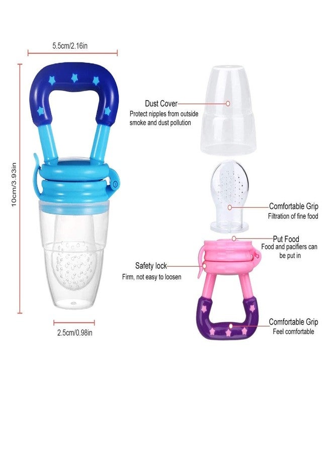 Krido Baby Food Spoon Feeder Bottle for Infants, Soft Spoon for Semi Solid Feeding, Portable & Lightweight Baby Feeder, Set of 3 (Blue) - Image 5