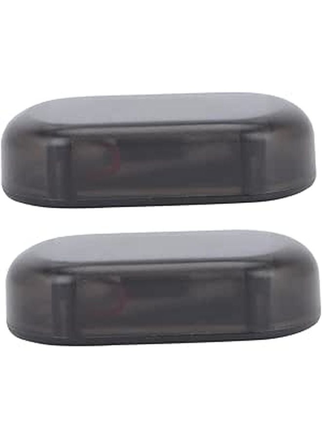 قطعتان من مصباح التحذير الشمسي القابل لإعادة الشحن عبر USB، مصباح أمان وامض للمركبات - Image 1