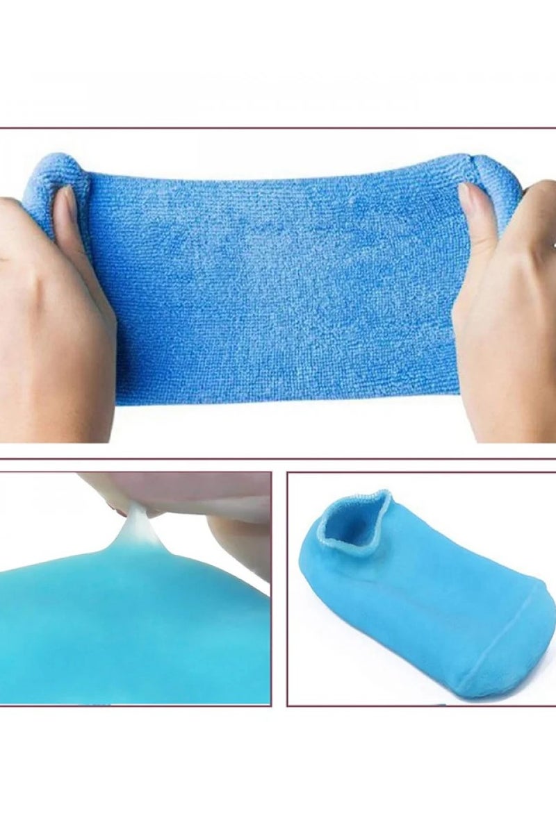 سبا سيستم جوارب جل لترطيب القدمين - ازرق - Image 4