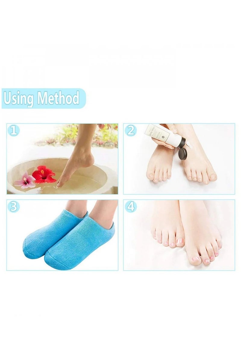 سبا سيستم جوارب جل لترطيب القدمين - ازرق - Image 3