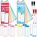 THSLSFX 30Pcs Multiplication and Division Flash Cards Math Flash Card with 4 Dry Erase Pens 2 Rings Time Table Flash Cards for 1st to 3rd Grades Fun Learning with Math Game - Image 3