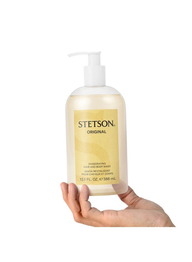 SCENT BEAUTY Stetson Original Invigorating Hair And Body Wash Earthy Woody Casual And Masculine Aroma With Fragrance Notes Of Citrus Patchouli And Tonka Bean13.1 Fl Oz - Image 3