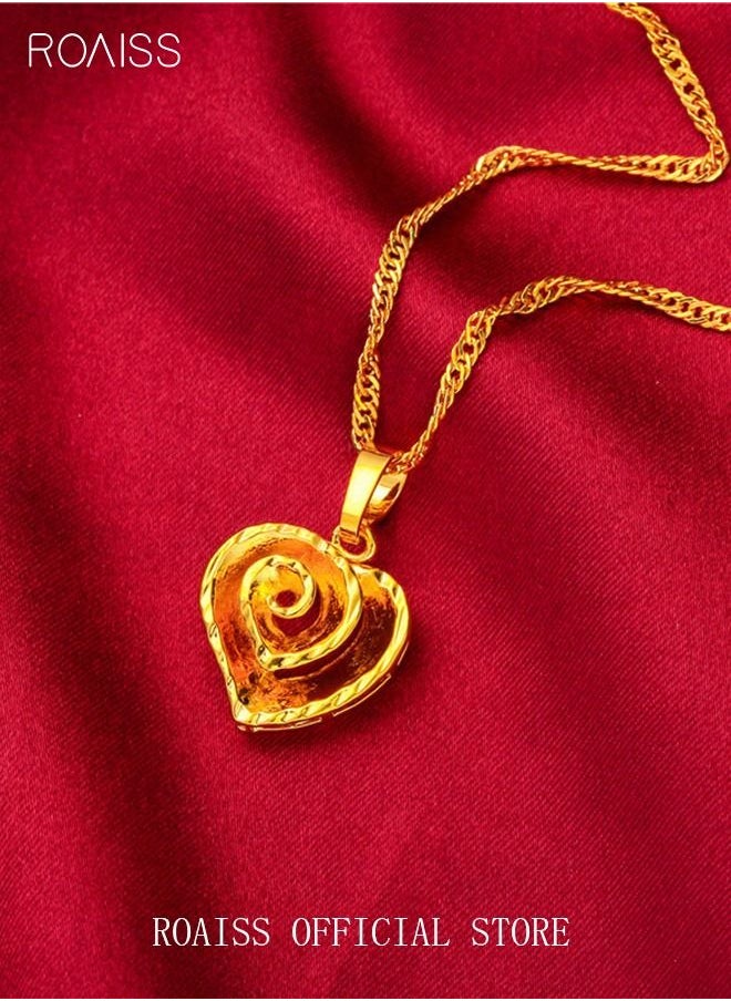 Heart Petal Charm Pendant Necklace Alloy Gold Plated Fashion Jewellery for Women Mother Girlfriend Gold - pzsku/Z6B55F3B9DA07E708C884Z/45/_/1640944687/c534d687-6407-4a68-ab7f-ce5ad3f2760a