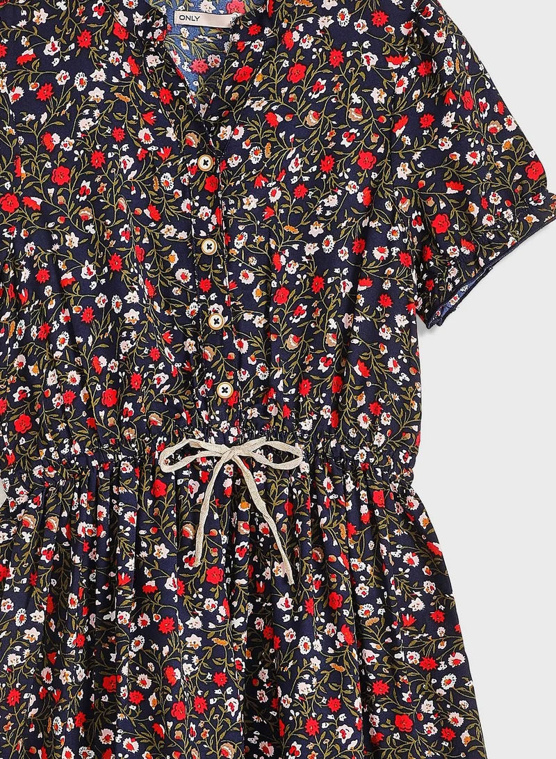 ONLY Kids Flower Print Dress