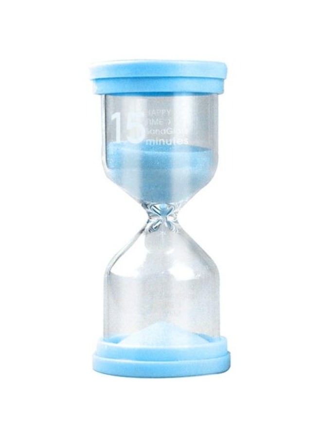 Sand Timer for Room Decoration, Mental Focus, and Precise Time Tracking, Ideal for Coffee Tables, Book Displays, and Festive Events with Random Color Sand Blue (model 1-15 minute).