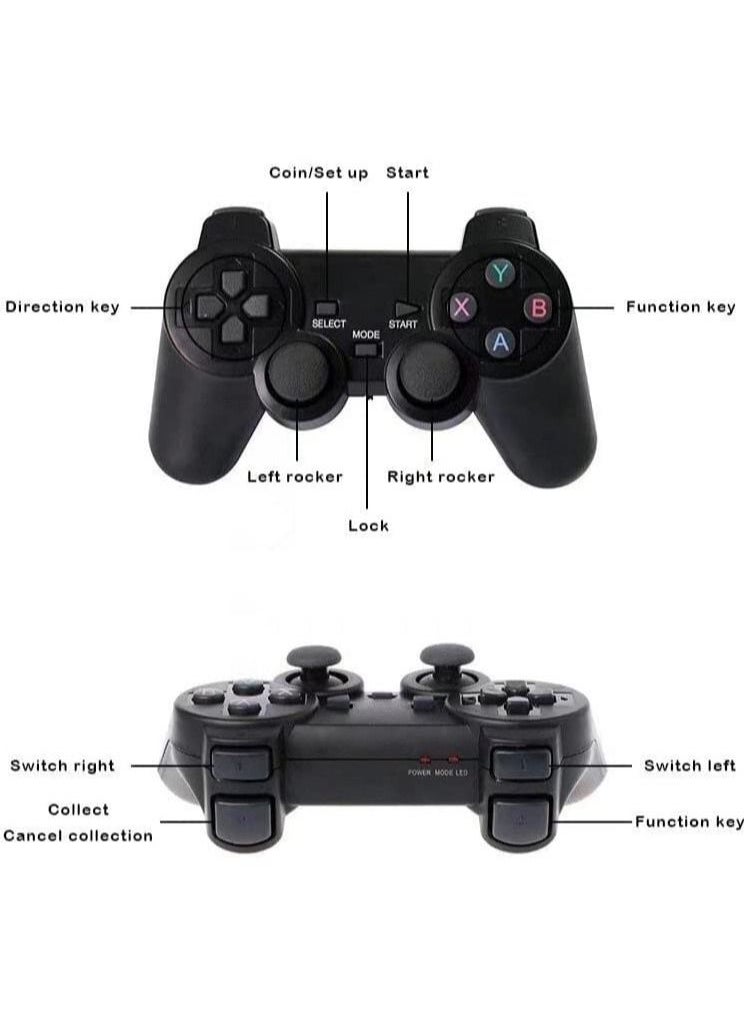 Phone Planet - Retro Game Console with Dual Wireless Controllers Plug & Play Video Game Stick Built in 3500/10000+ Games 9 Classic Emulators TV 4K High Definition HDMI Output - Image 1