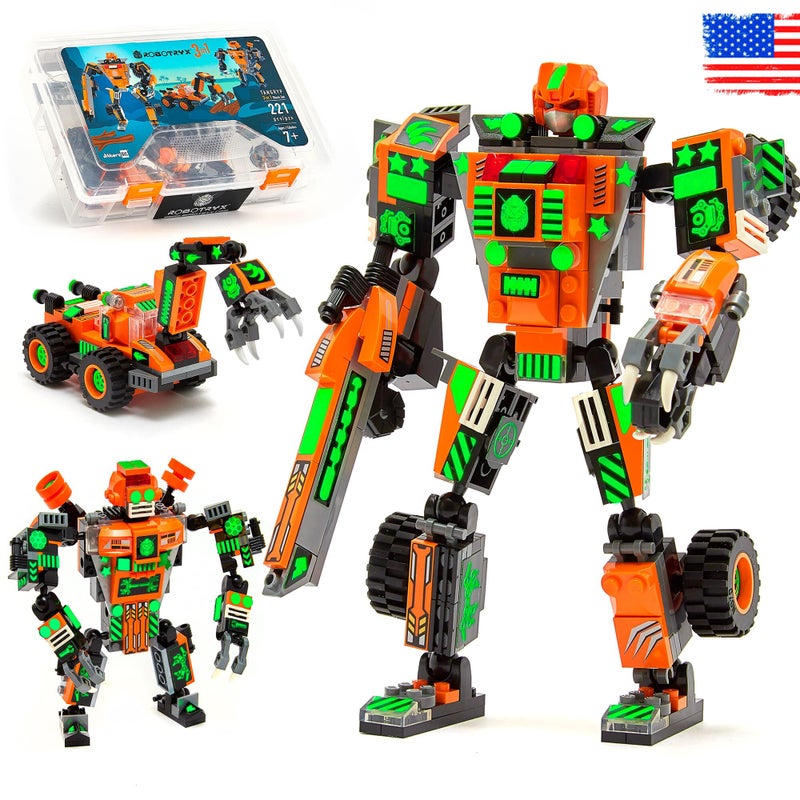JITTERYGIT Mech Robot Soldier Glow in The Dark Bricks Toy STEM Gift Set Juguetes para Nios De Christmas Birthday Regalos Cool Military Holiday Present for Boys Girls Teen 6 7 8 9 10 Year Old - Image 2