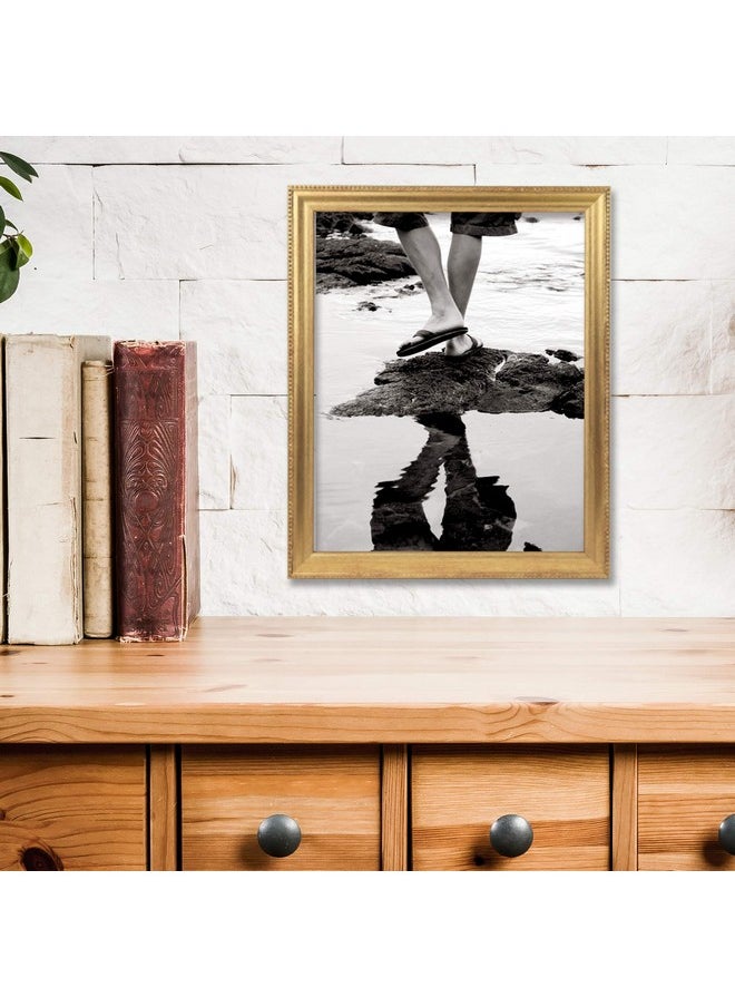 Lawrence Frames Lawrence Frames Classic Bead Picture Frame, 8x10, Gold  - Image 3