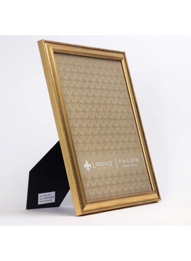 Lawrence Frames Lawrence Frames Classic Bead Picture Frame, 8x10, Gold  - Image 1