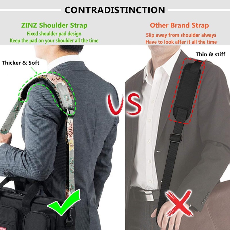 ZINZ Shoulder Strap, 79" Padded Adjustable Shoulder Bag Straps Replacement for Bags with D-Ring - Image 3