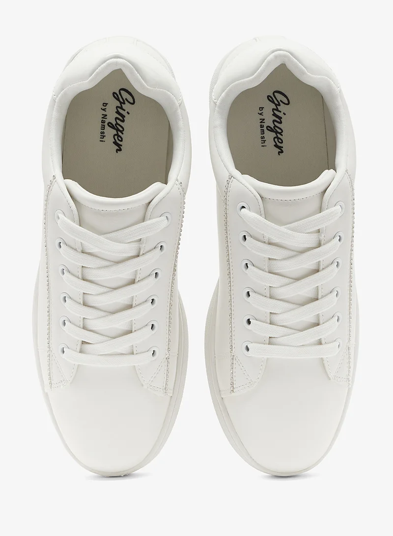 Ginger Suede Court Sneakers